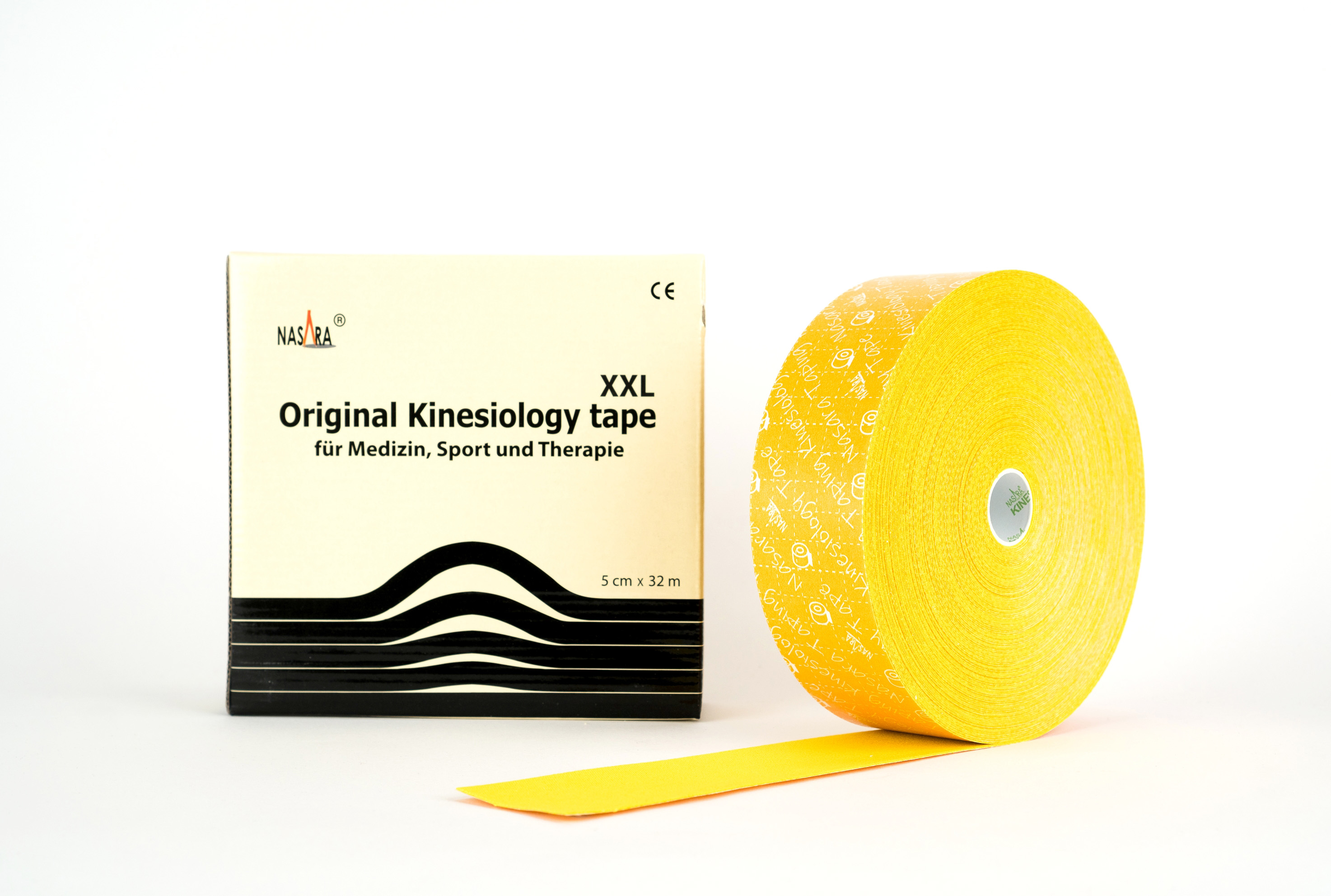 Nasara Kinesio Tape 5 cm x 5 m medio blu