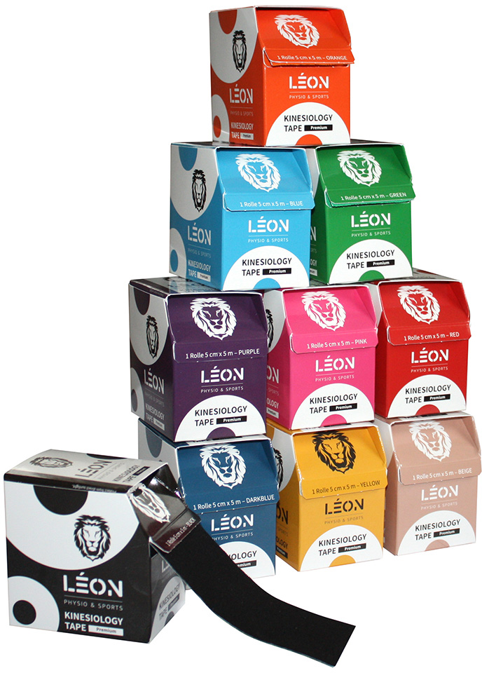 Leon Premium nastro kinesiologico 5 cm x 5 m blu