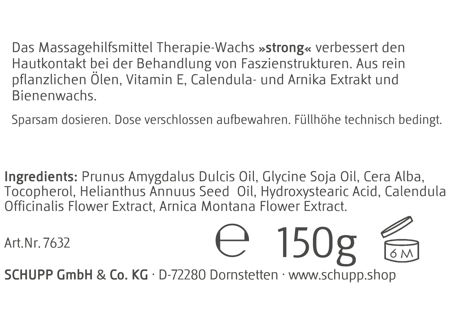 Therapie-Wachs 150 g Medium