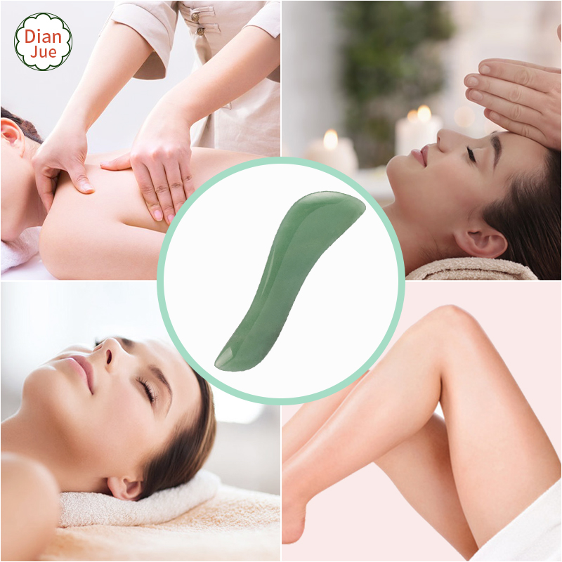 Gua Sha Stein Aventurin-Quarz S-Form