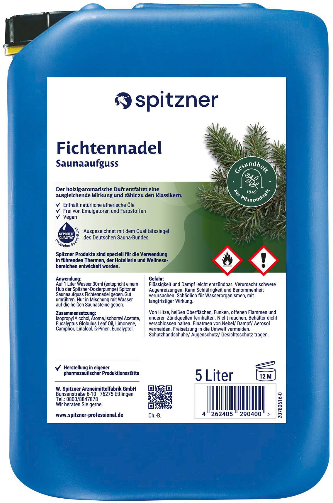Spitzner Infuso per sauna Holunder-Cassis al sambuco e ribes nero - 1 litro