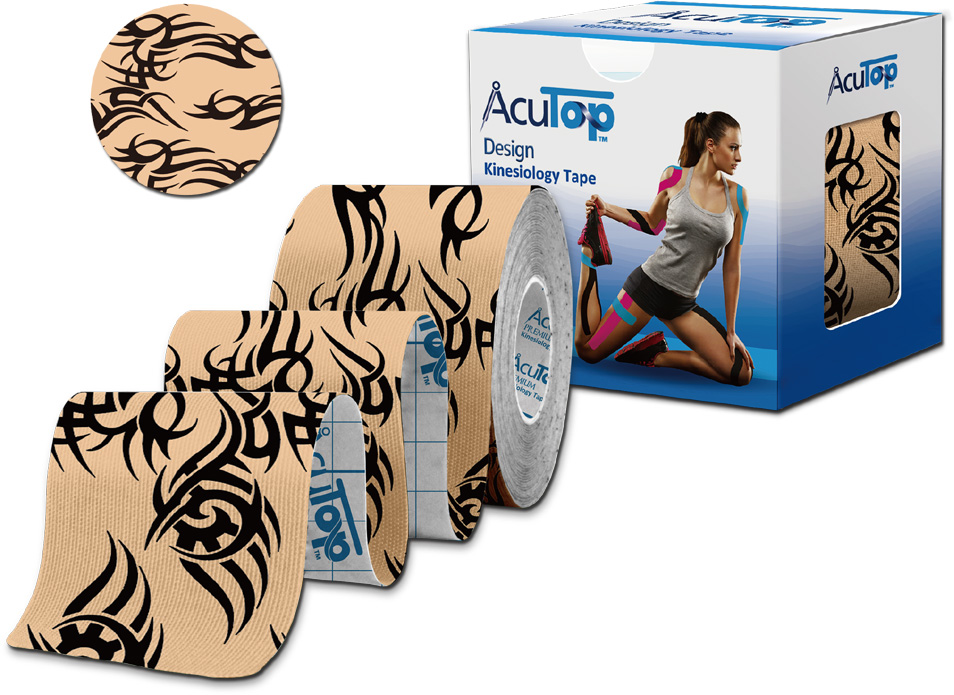 AcuTop Nastro Kinesio Design Tape 5 cm x 5 m - Motivo leopardo