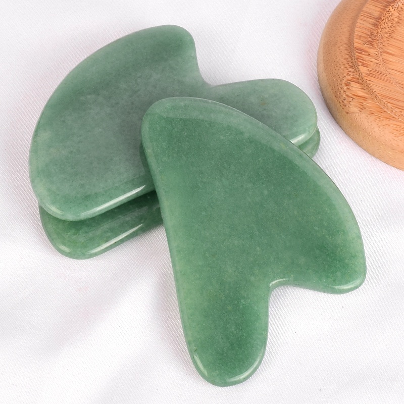 Gua Sha Stein Aventurin-Quarz V-Form