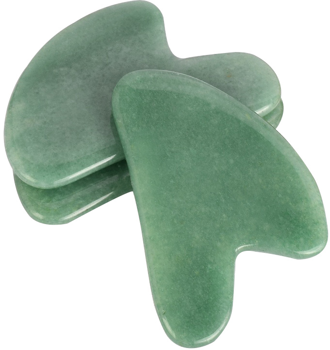 Gua Sha Stein Aventurin-Quarz V-Form