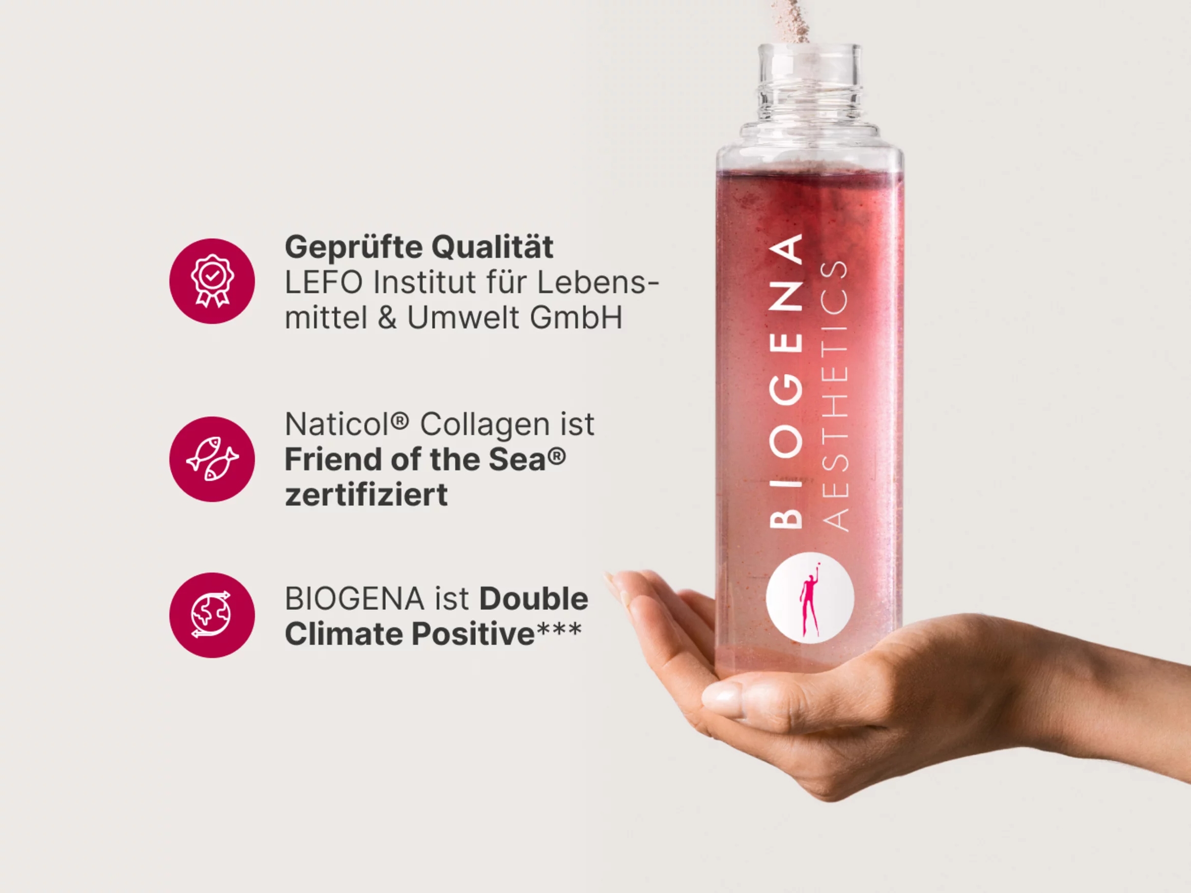 BIOGENA AESTHETICS Premium Kollagen Pulver +
