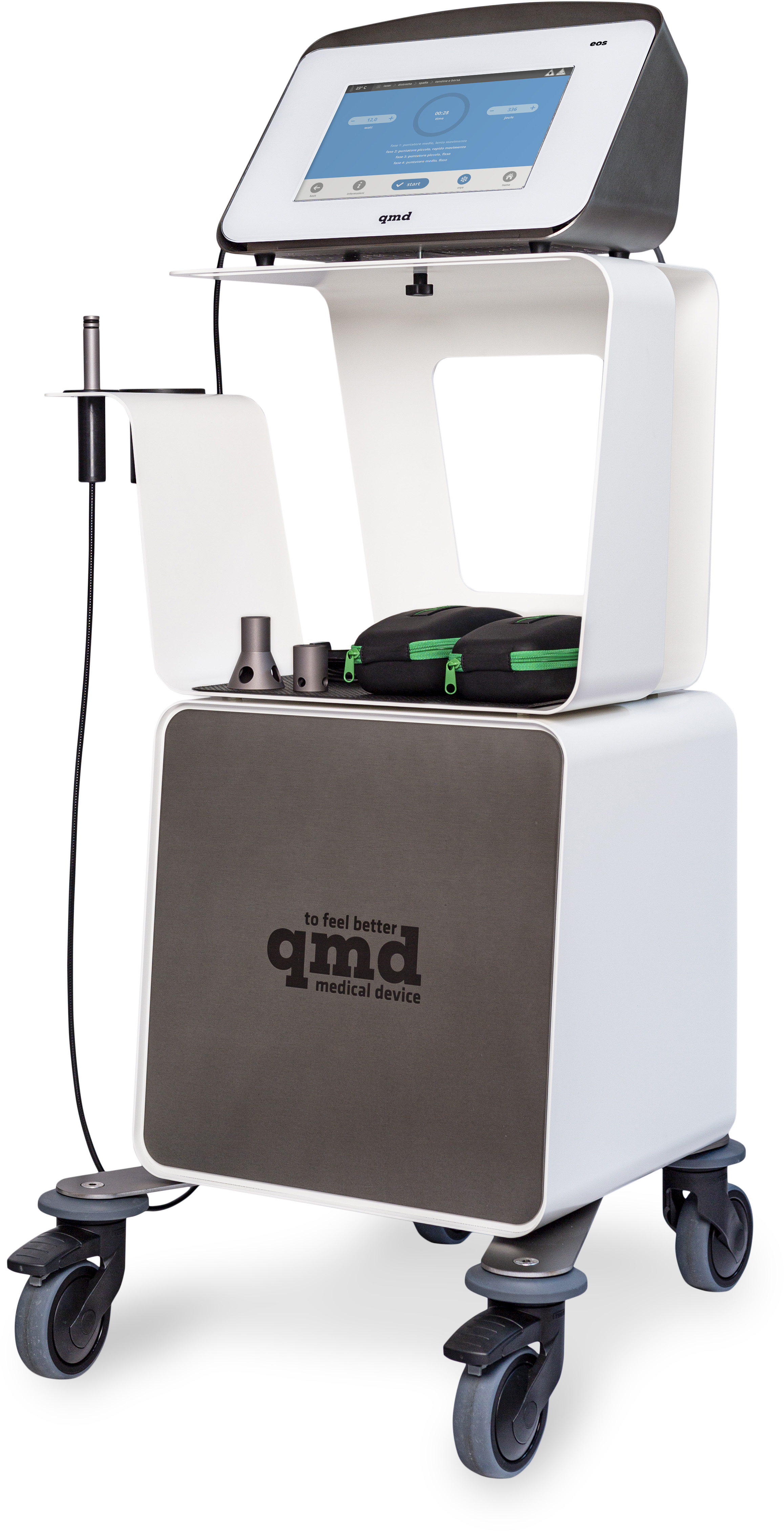 Apparecchio per laserterapia qmd® eos - 1064 nm - potenza 8 W - carrello incluso