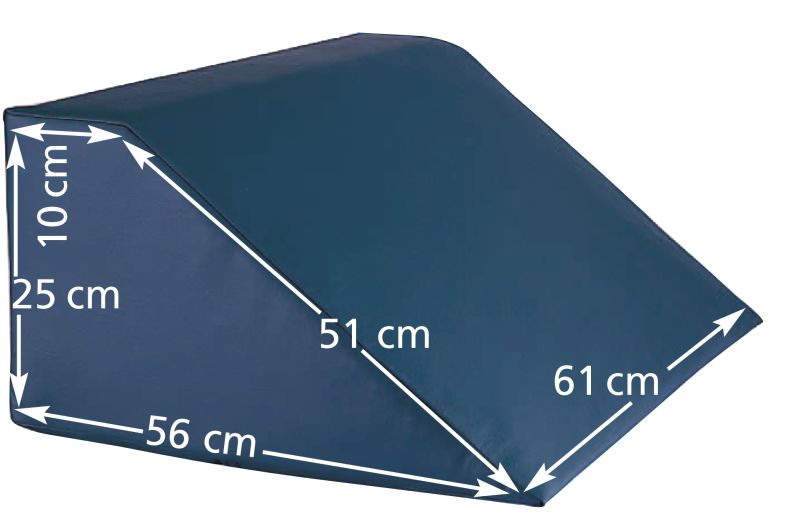 OAKWORKS « Backrest » Coussin en forme de cale, couleur TT Ocean