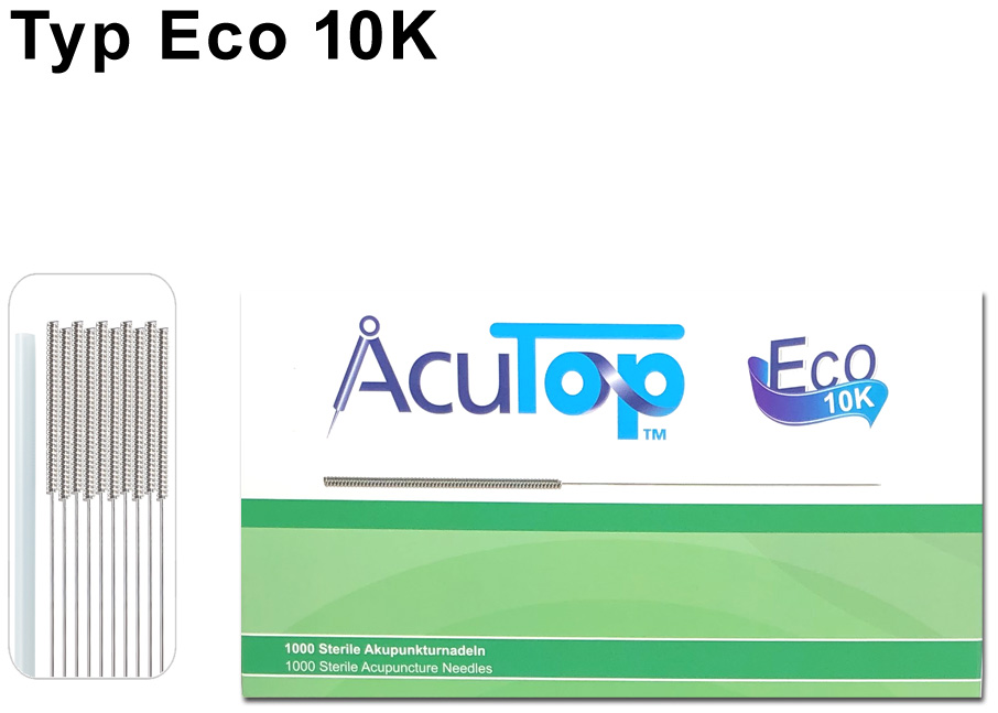AcuTop Aghi per agopuntura tipo Eco 10K - 0,25 x 40 mm - 1000 pezzi