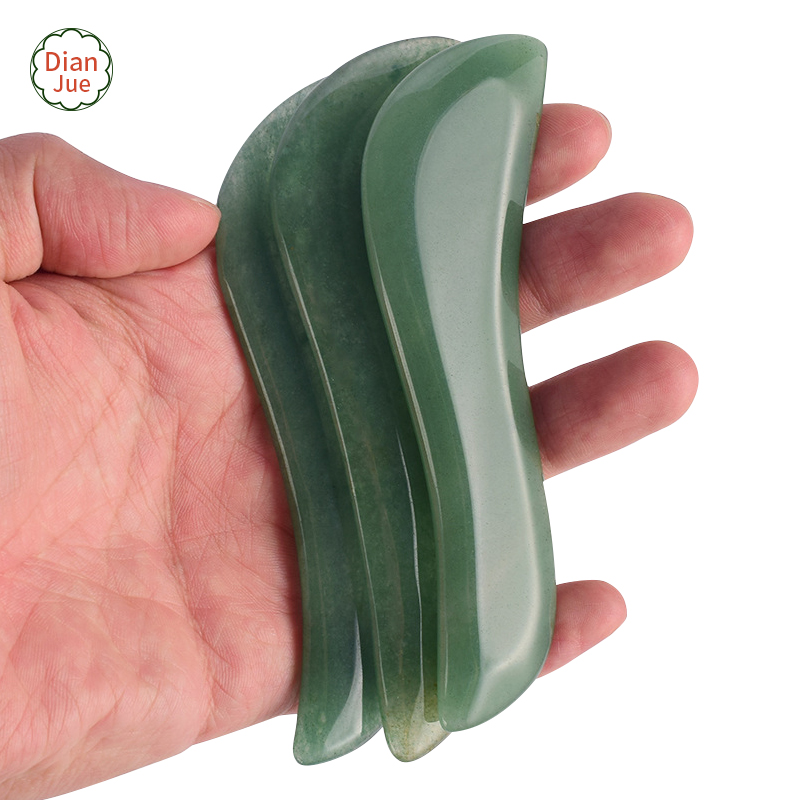 Gua Sha Stein Aventurin-Quarz S-Form