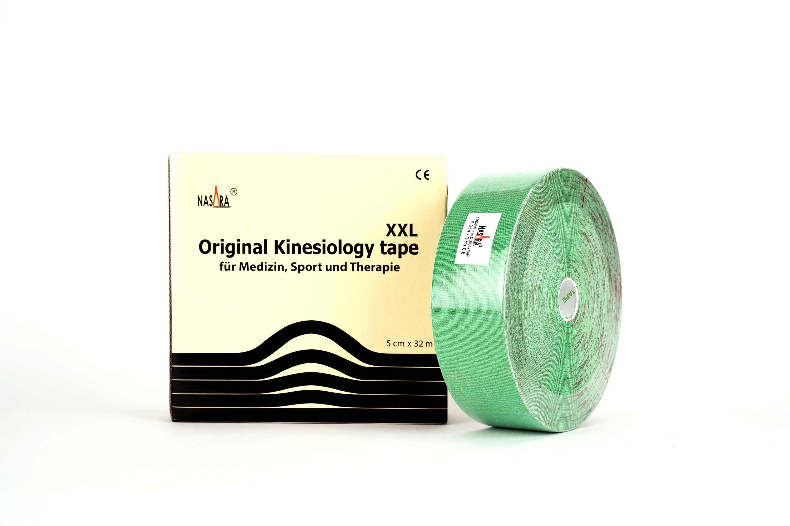 Nasara Kinesio Tape 5 cm x 5 m medio blu