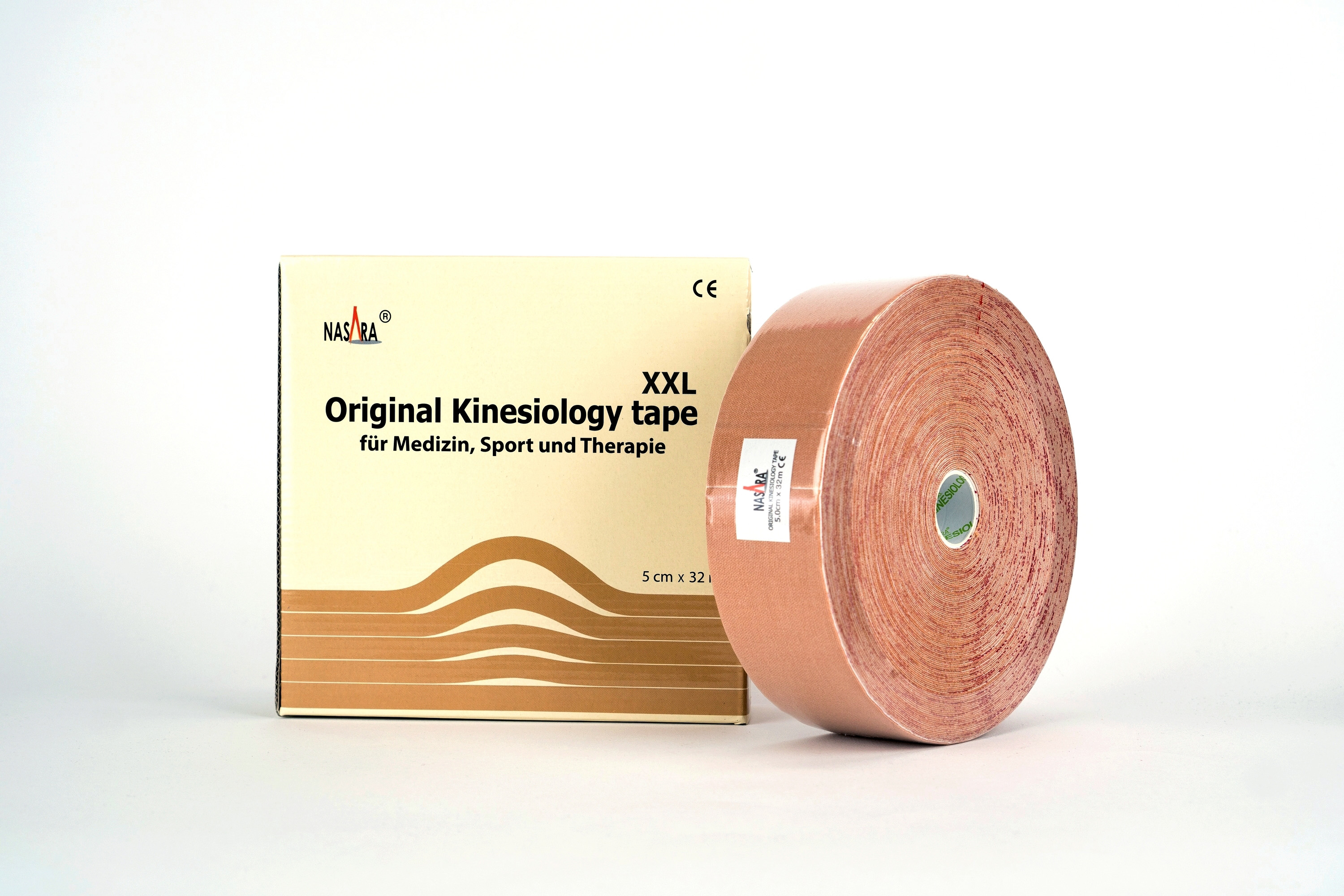 Nasara Kinesio Tape 5 cm x 5 m medio blu