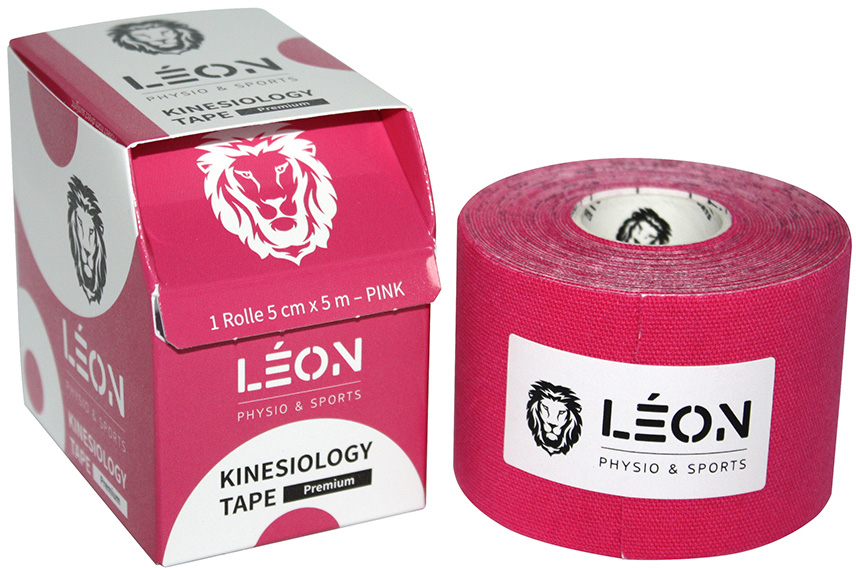 Leon Premium nastro kinesiologico 5 cm x 5 m rosa