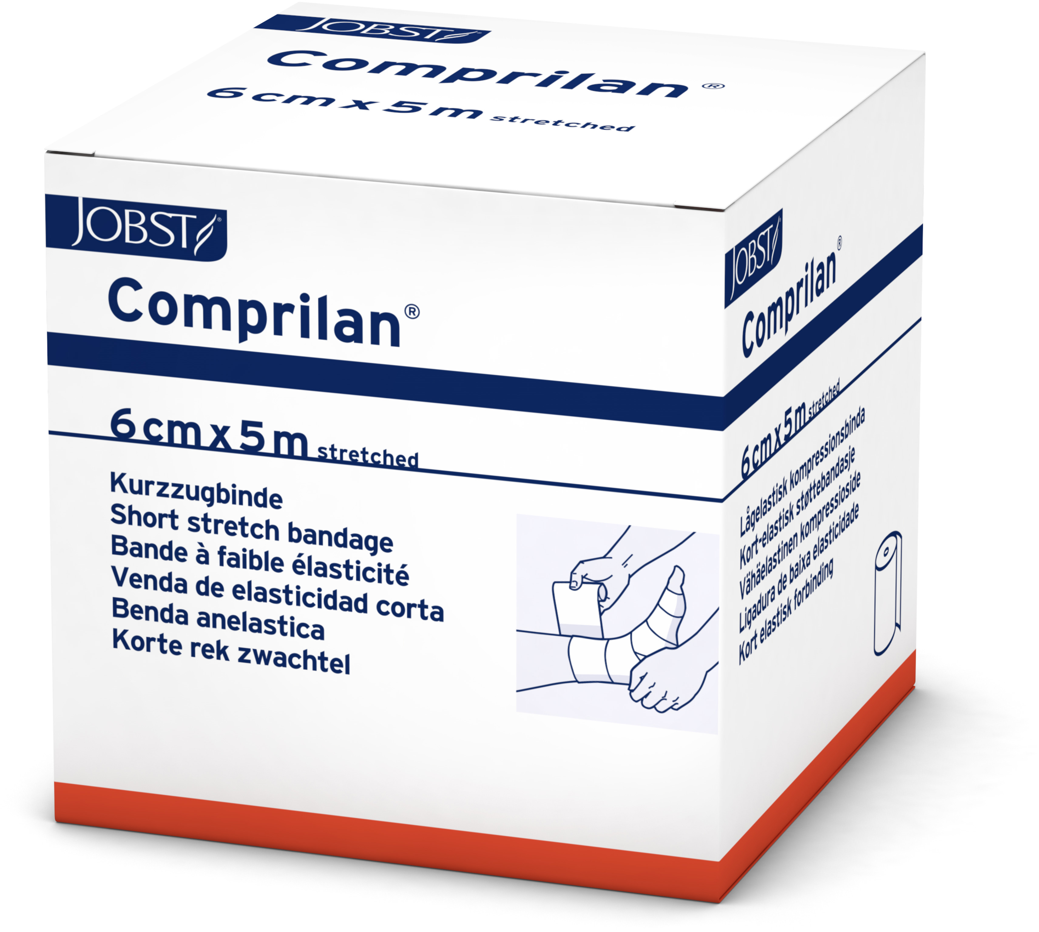 Comprilan elastische Kurzzugbinde 6 cm x 5 m hautfarben