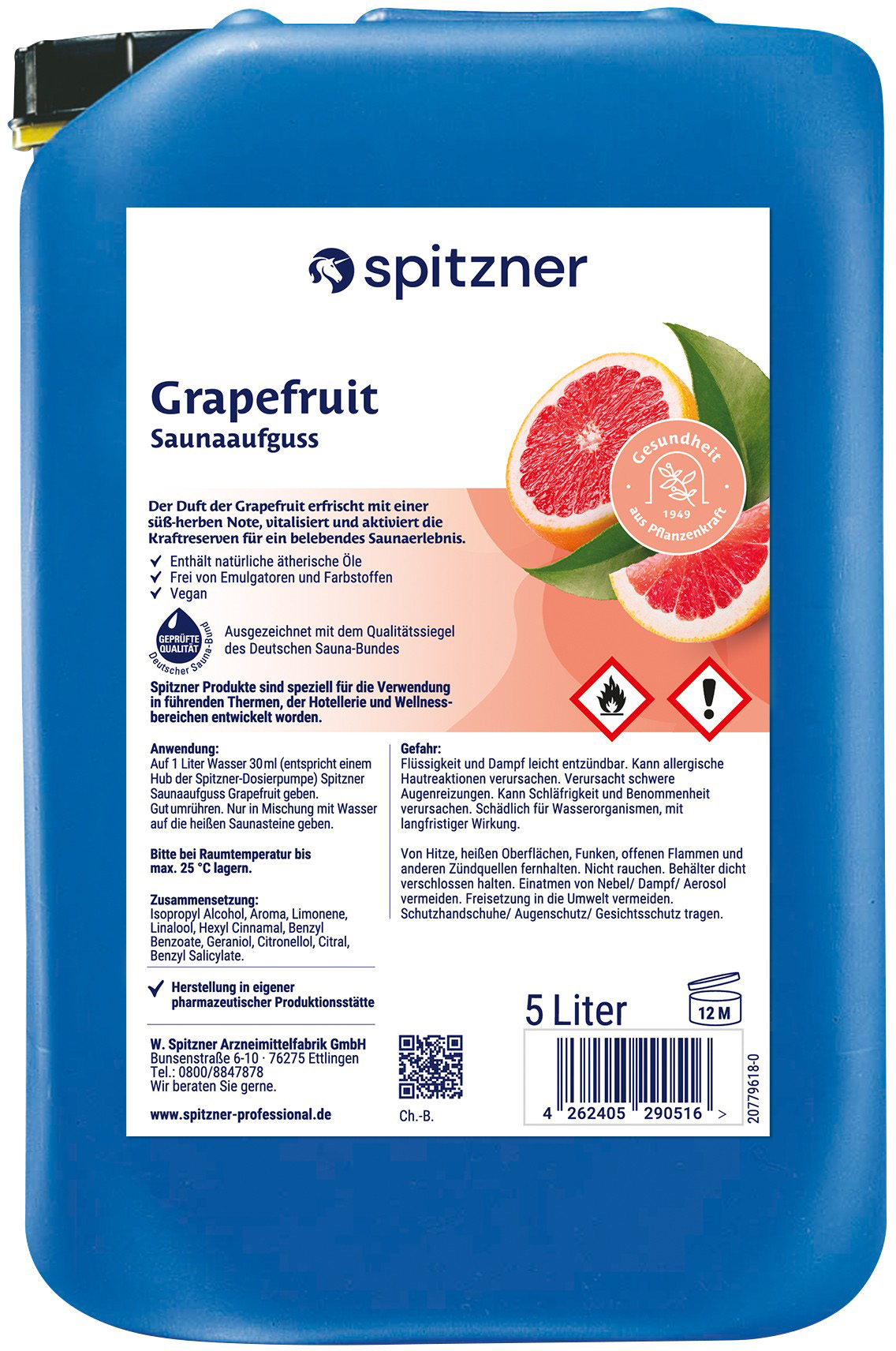 Spitzner Infuso per sauna Holunder-Cassis al sambuco e ribes nero - 1 litro