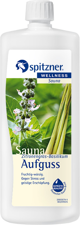 Spitzner Infuso per sauna alla citronella e basilico - 1 litro