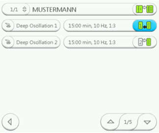 Oscillazione in profondità Evident