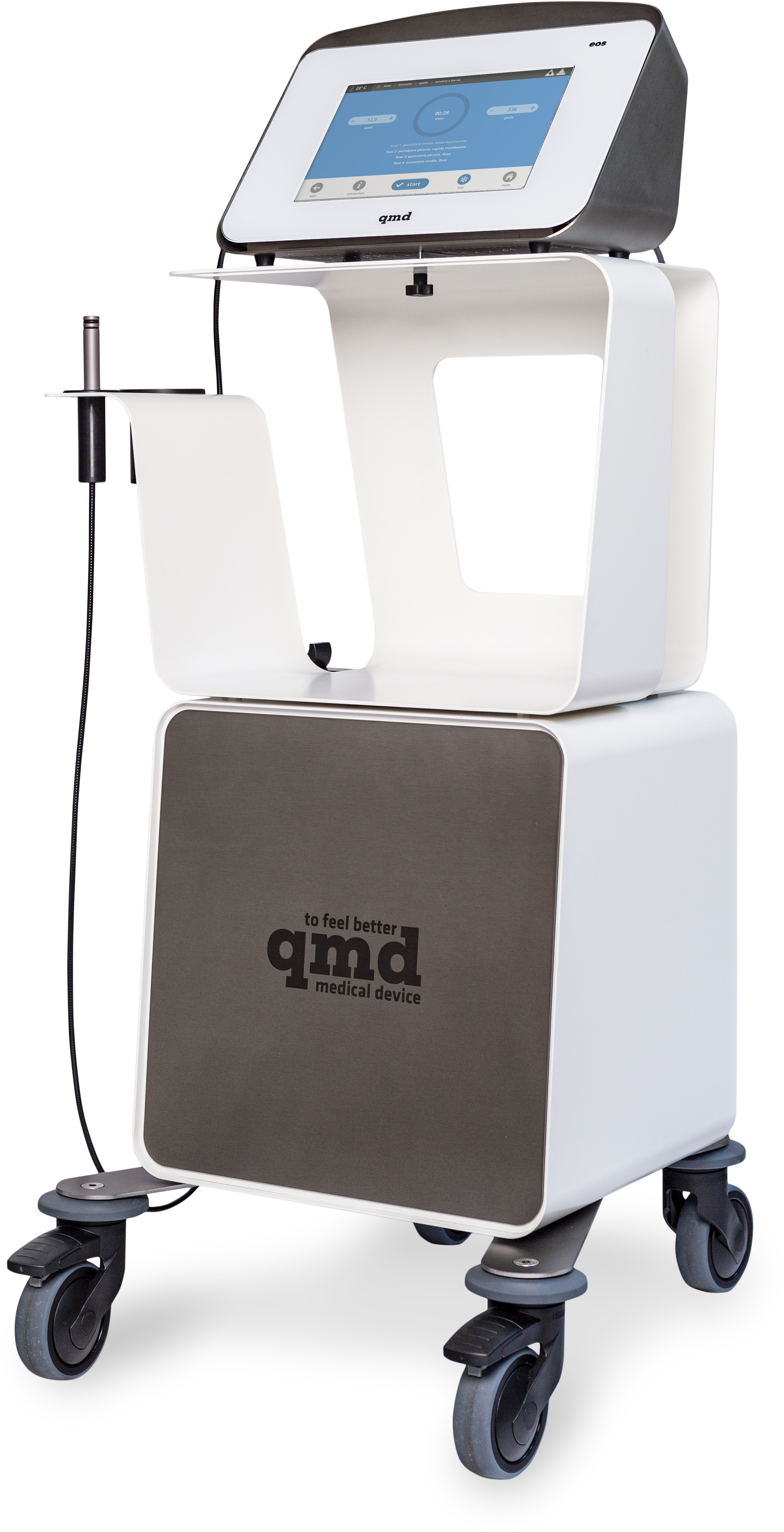 Apparecchio per laserterapia qmd® eos - 1064 nm - potenza 8 W - carrello incluso