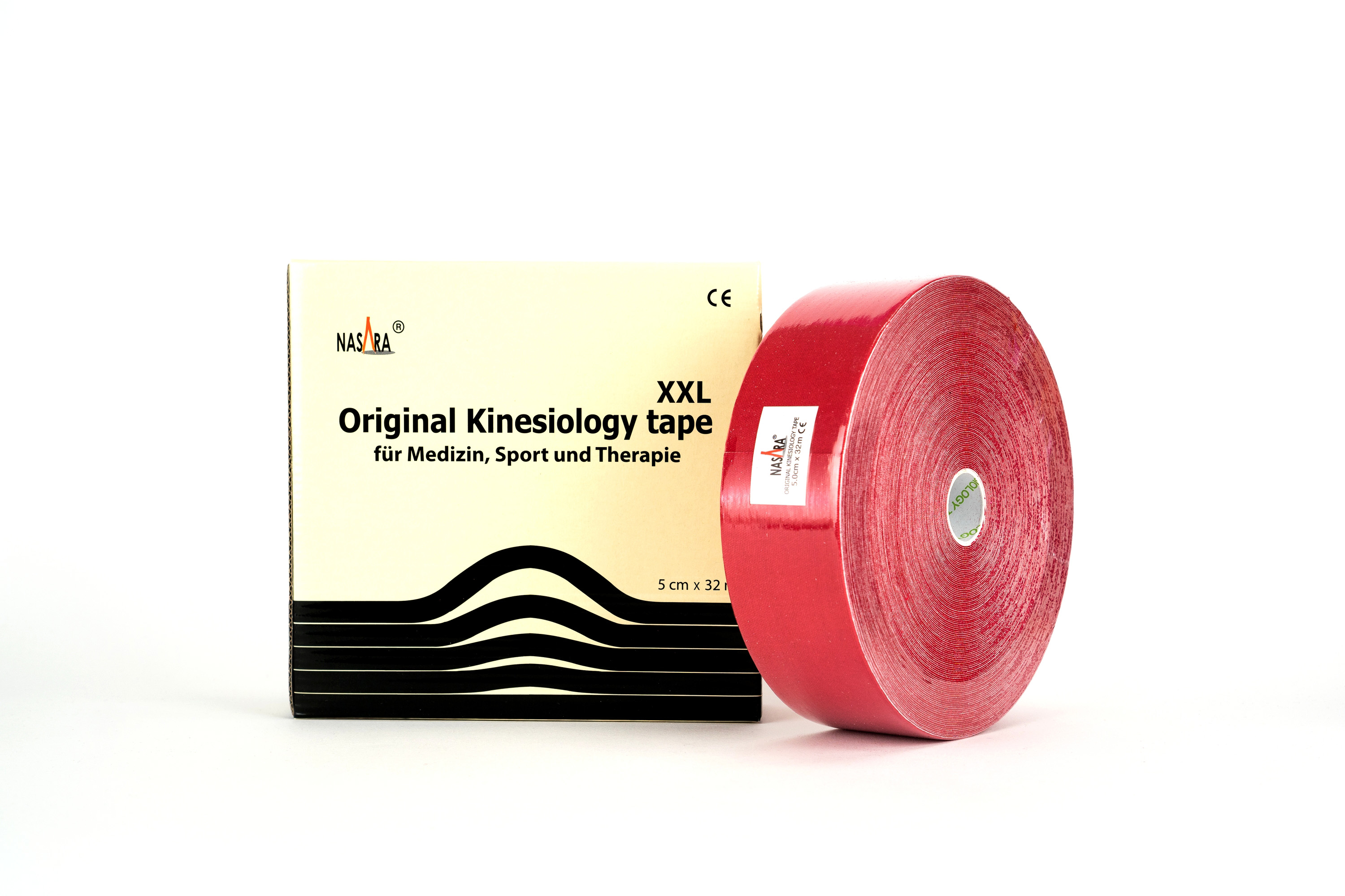 Nasara Kinesio Tape 5 cm x 5 m medio blu