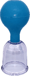 Acryl-Schröpfglas Ø 3.6 cm mit Saug-Ball 