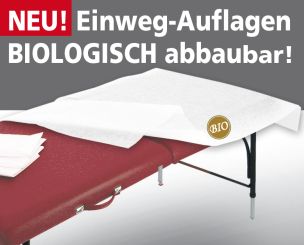 EINWEG «BIO-Liegenauflagen» 50 Stk. biologisch abbaubare Einweg-Liegenauflagen 