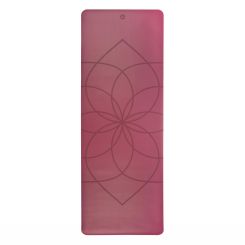 Design Yogamatte «PHÖNIX Blume» purpur, 185 x 66cm /  4mm 