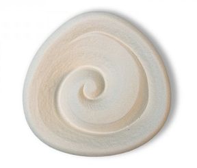 Duftstein «Spirale», Unterseite glasiert mit Schachtel 