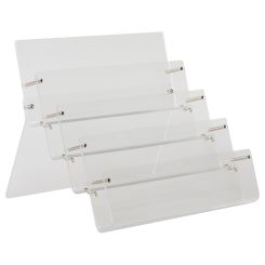 Ständer/Display für Geschenkgutscheine, Plexiglas, 4 Fächer 