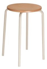 Gymnastikhocker mit Sitzfläche aus Holz 