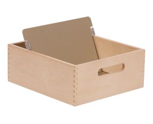 Karteikarten-Box aus Holz 500-900 Karten, DIN A5 