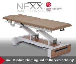«NEXX-3e» elektr. Behandlungsliege 3-teilig, elektr. höhenverstellbar - CE - 