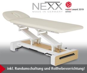 «NEXX-2e» elektr. Behandlungsliege 2-teilig, elektr. höhenverstellbar - CE - 