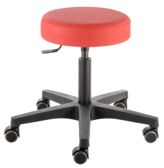 Rollhocker «Poppi Eco» 47-60cm, Kombirollen Ø 50 mm, Einhebel-Auslösung 