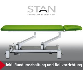 «STAN-2e» elektr. Behandlungsliege, 2-teilge Liegefläche - CE - 