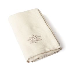 Yogadecke «SHAVASANA» mit Lotus, 150 x 200cm, 100% Baumwolle 