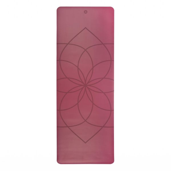 Design Yogamatte «PHÖNIX Blume» purpur, 185 x 66cm /  4mm 