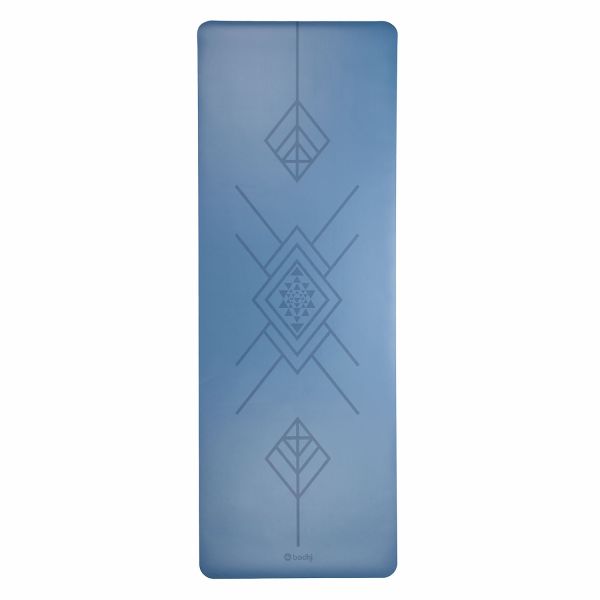 Design Yogamatte, «PHÖNIX Tribal» bau, 185 x 66cm /  4mm 