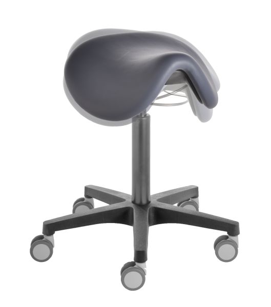 Sattelhocker «Docy Kingston ERGO» extrahoch 58 - 77cm, bewegliche Sitzfläche 