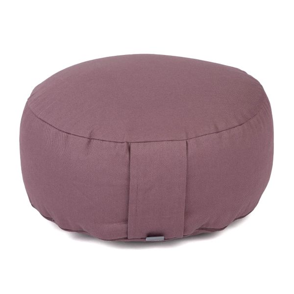 Meditationskissen «Rondo ECO» Bio-Baumwolle. Dinkelhülsen dusty purple
