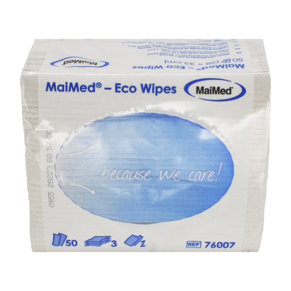 Wisch- und Pflegetücher "Eco Wipes", Pack à 50 Tücher, 28 x 33 cm 