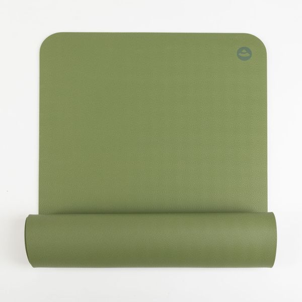 Naturkautschuk Yogamatte «EcoPro Standard» 185 x 60cm /  4mm farngrün
