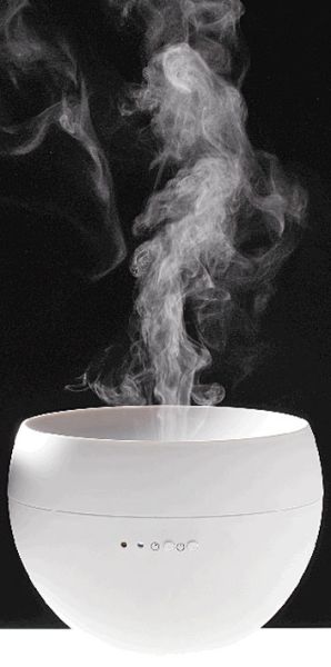 Aromavernebler «JASMINE», Schweizer Design, Vernebelung durch moderne Ultraschall-Technologie weiss