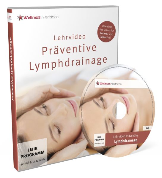 Lehrvideo DVD: «Die präventive Lymphdrainage» 38 Min., inkl. Download-Link 
