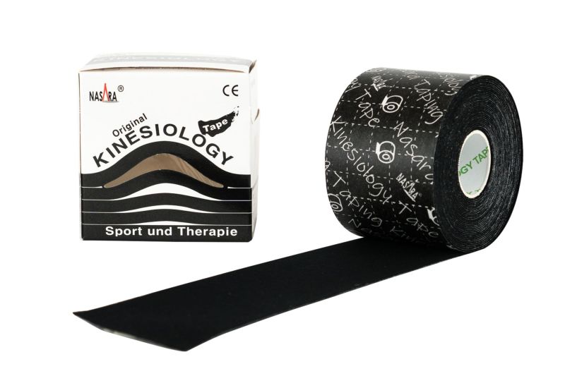 NASARA Kinesio-Tape - Rolle 5 cm x 5 m schwarz #0c071f