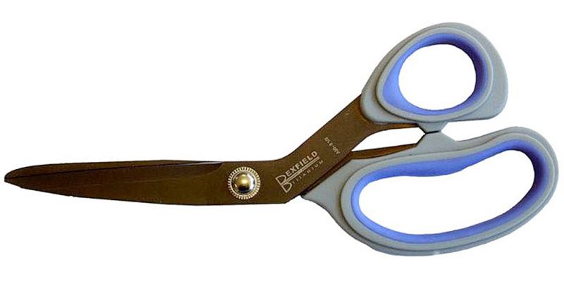 Taping-Schere, rostfrei und titanium beschichtet 