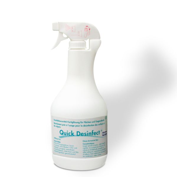 «Quick Desinfect®» alkoholfreies Desinfektionsmittel & Reinigungsmittel Sprayflasche 1000ml Fertiglösung
