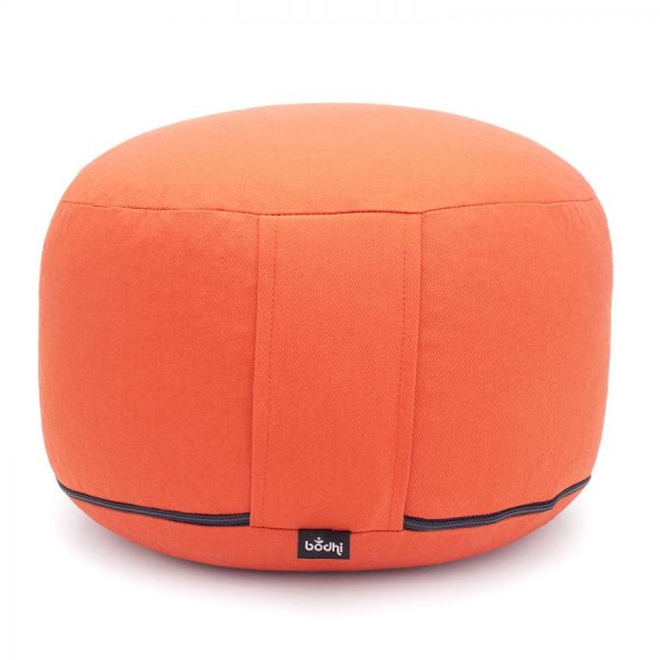 Meditationskissen «Rondo Classic» Made in Germany, Grösse Standard, Dinkelhülsen-Füllung orange