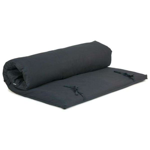 Shiatsu-Futon 140 x 200 cm mit abnehmbaren Bezug Schwarz | 6-lagig