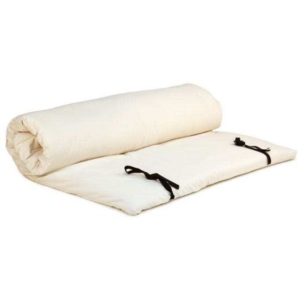 Shiatsu-Futon 160 x 200 cm mit abnehmbaren Bezug Natur | 5-lagig