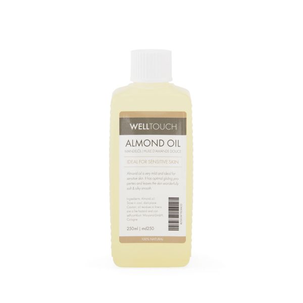 Mandelöl 100% naturrein, raffiniert von «WellTouch» 250 ml Flasche