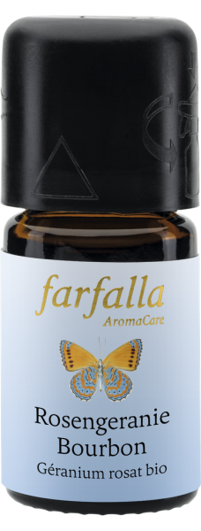 ätherisches Öl «Rosengeranie Bourbon bio» (Pelargonium graveolens), 5 ml 